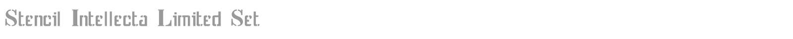 Stencil Intellecta Limited Set font preview